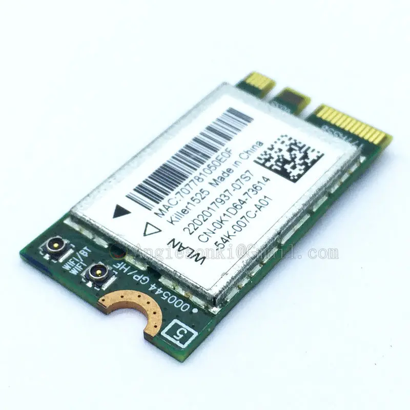 Wi Fi WLAN карта K1D64 Killer 1525 AC + Bluetooth 4 0 для сетей Atheros QCNFA34AC Bigfoot 1525|wifi wlan card|wlan cardac wifi |