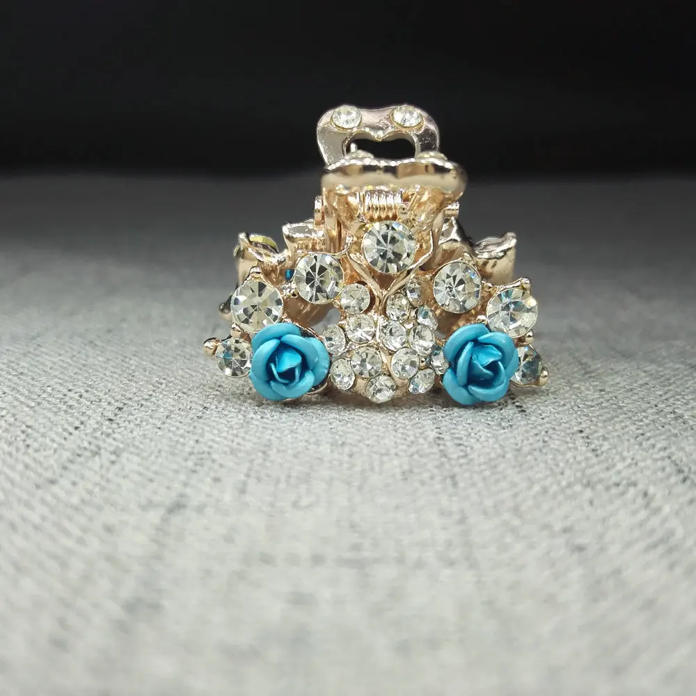 Женские аксессуары для волос 2 шт. заколки коготки со стразами 5 3 см женские