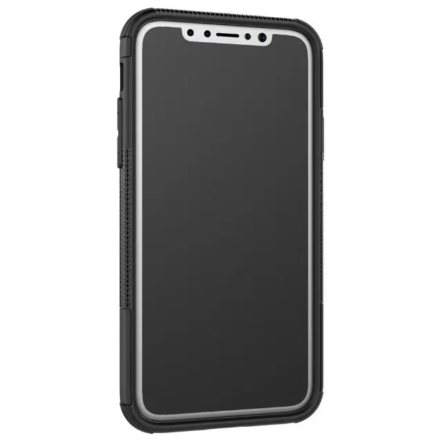 Для Coque Apple IPhone х чехол TPU + PC Гибридный Панцири Чехол Стенд мягкий защитник жесткий