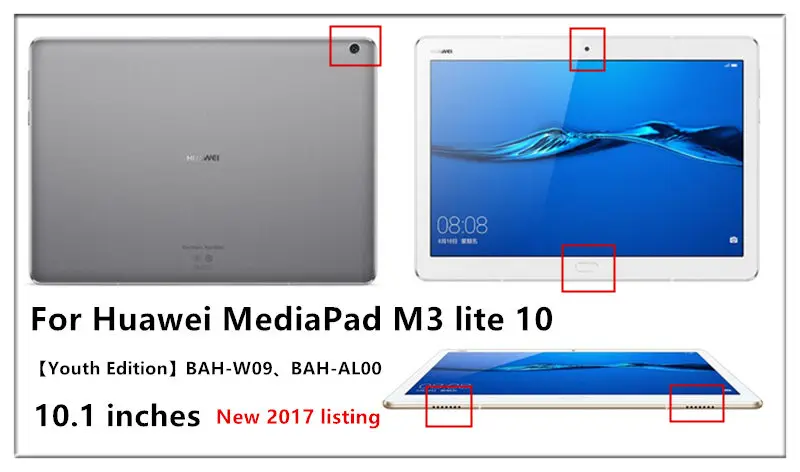 Чехол для HUAWEI MediaPad M3 lite 10, Беспроводная Bluetooth клавиатура m3 lite, 10,0, 10,1 дюймов, чехол для планшета, BAH-W09, BAH-AL00, мышь