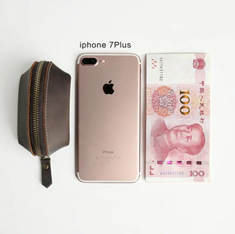 Кошелек LEACOOL из натуральной кожи женский и мужской дизайнерский маленький мешок