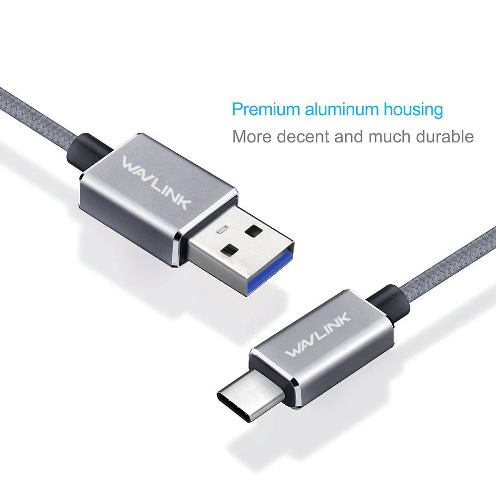 Кабель для передачи данных Wavlink USB C Type 3 0 фотокабель кабель быстрой зарядки