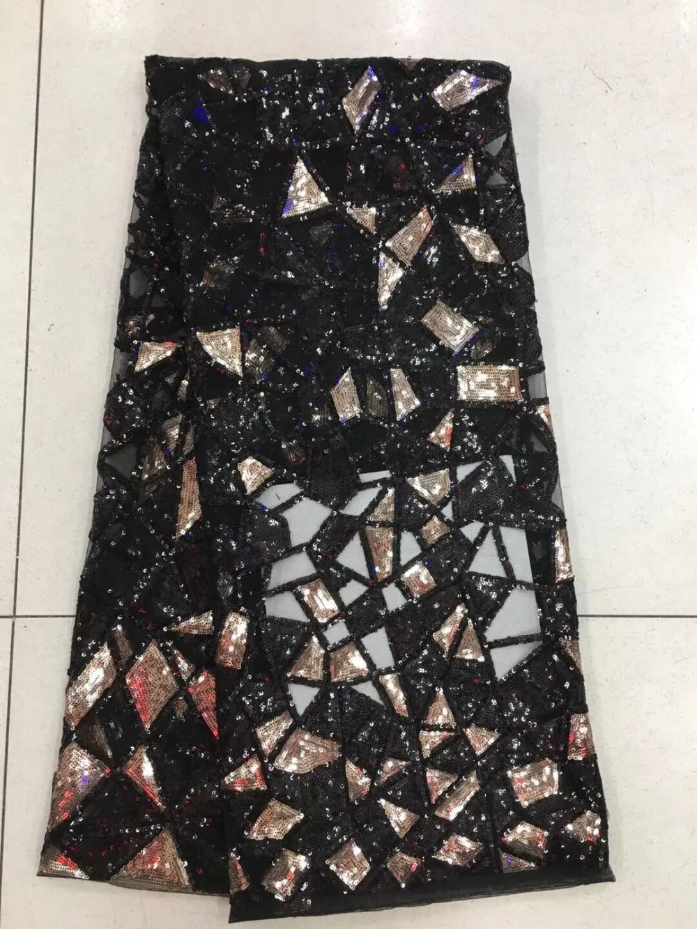 Cyndi-4.2503 модные блестки Тюль Вышивка французский чистая кружевная ткань для