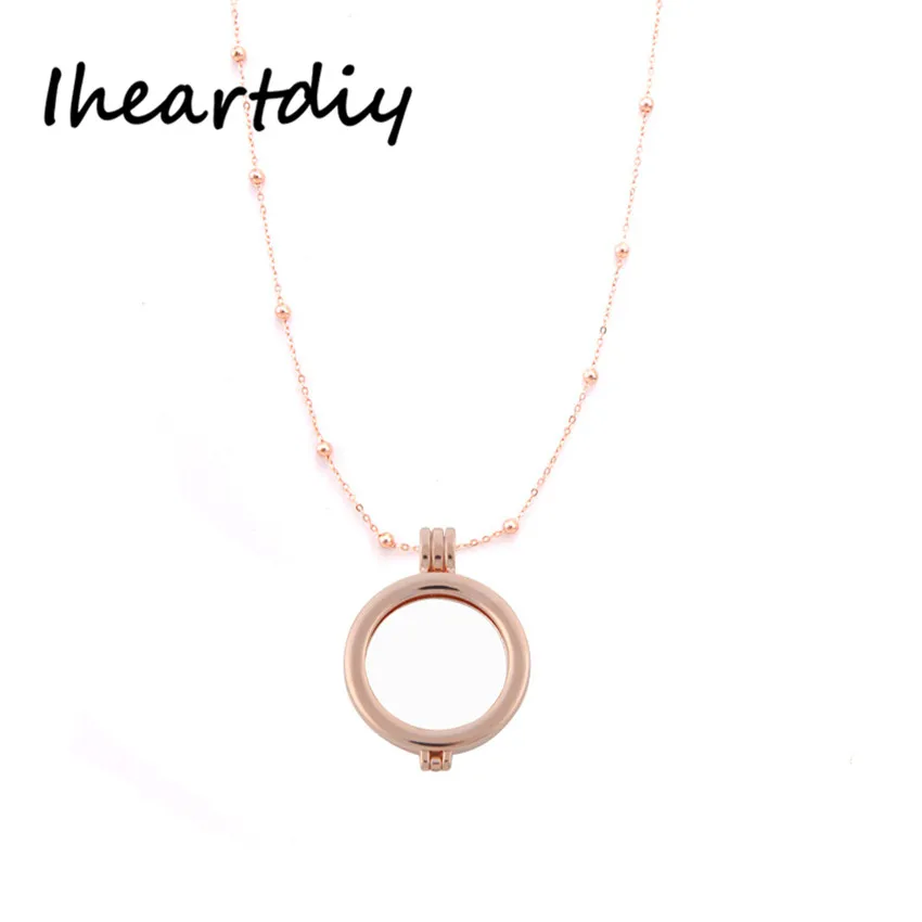 Somsoar ювелирные изделия 35 мм простой сплав держатель для монет рамка кулон с