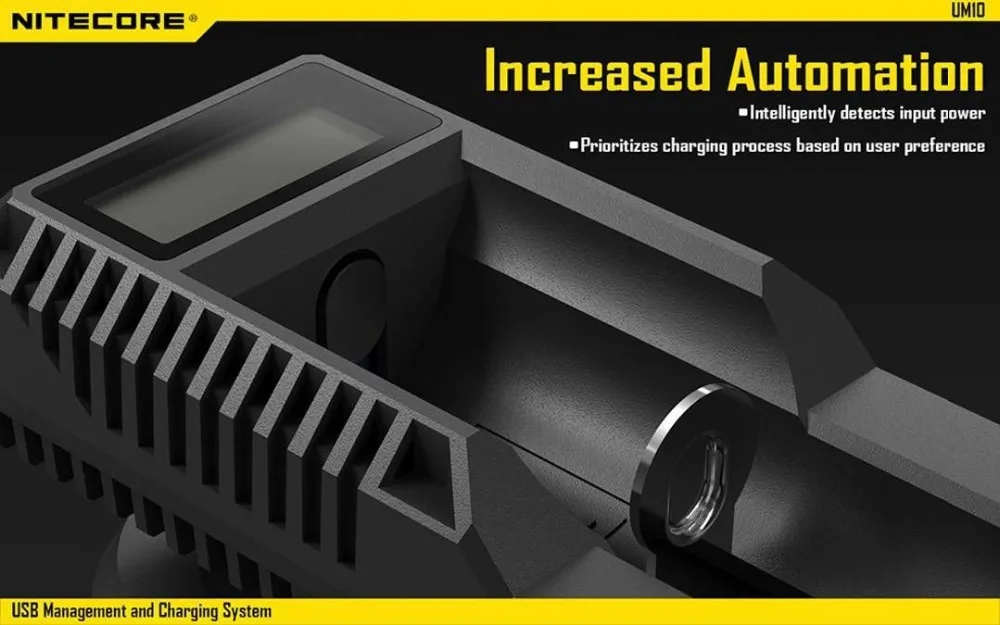 Nitecore UM10 цифровое умное USB зарядное устройство 18650 17650 17670 RCR123A 16340 14500 | Лампы и