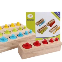 montessori cylinders for kid childrens educational toys wooden toys gifts