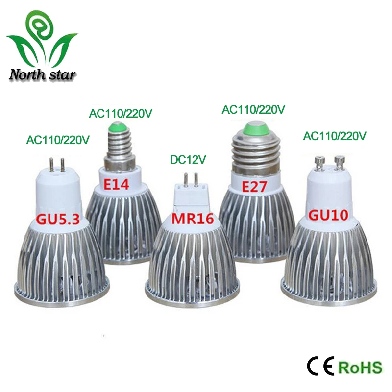 Светодиодная лампа E27 E14 GU10 GU53 220 В MR16 12 9 Вт COB угол луча 60 15 светодиодная для