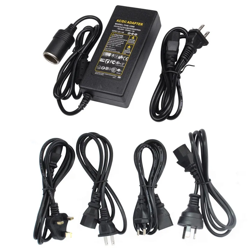 Автомобильный прикуриватель AC DC адаптер преобразователя питания 110 В 220 до 12 5A 6A 7A