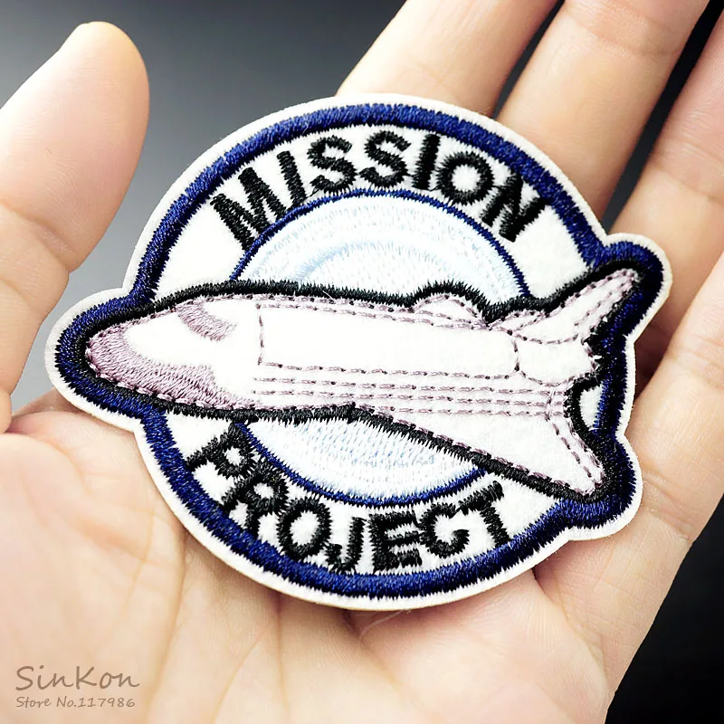 Размер проекта миссии: 6 2 х7 5 см тканевая нашивка вышитая аппликация швейные