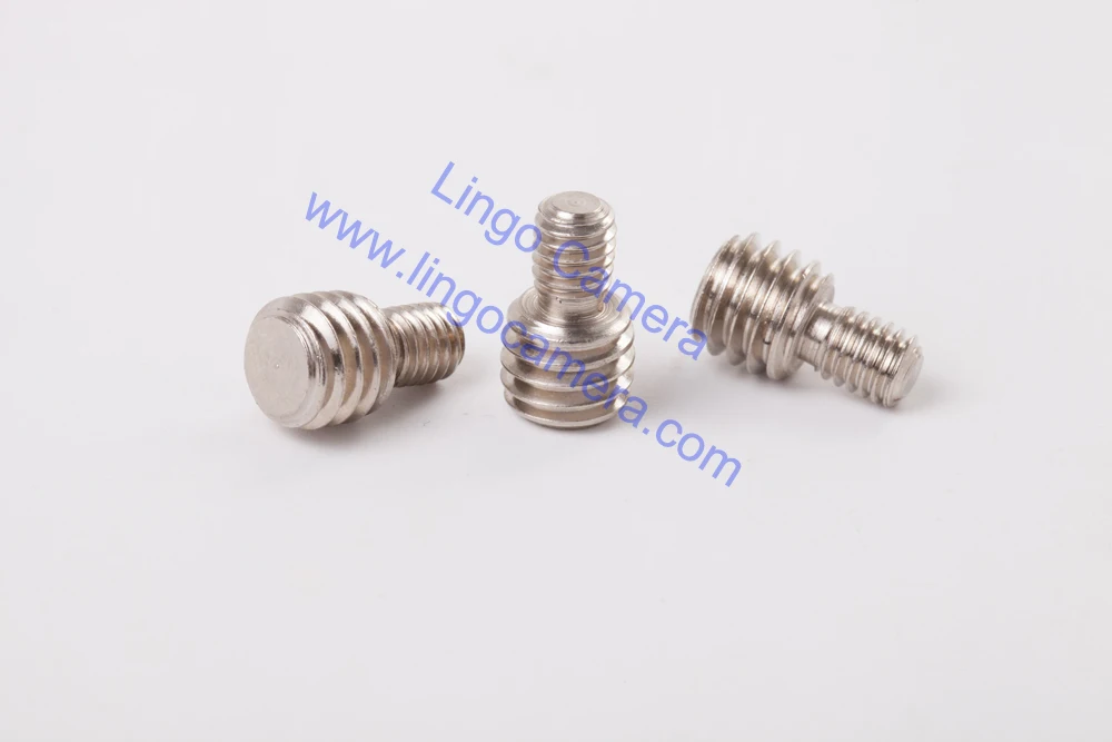 

LL1484 Stainless Steel Silver M6 To 3/8" Screw For Camera Tripod Monopod