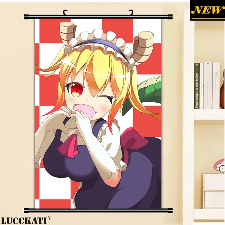 40X60 см kobayashi san chi no maid dragon Kanna Tooru loli мультфильм аниме Настенная картина плакат в