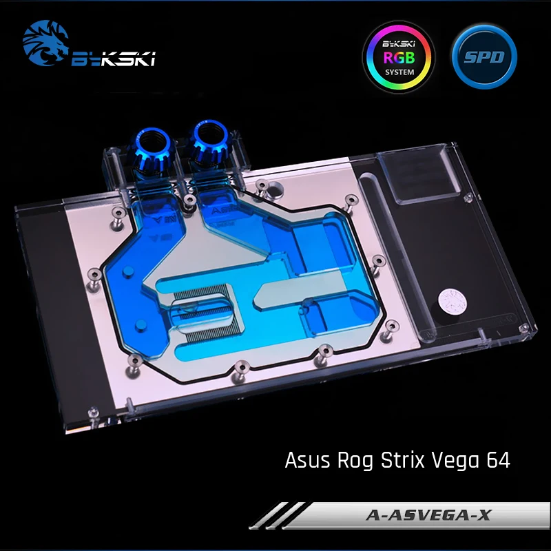 Bykski A ASVEGA STRIX X полное покрытие графическая карта блок водяного охлаждения для Asus