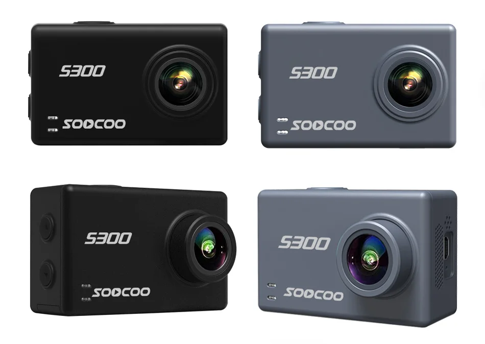 Soocoo S300 Экшн-камера 4k 30FPS 2,3" сенсорный экран wifi микрофон gps микрофон Пульт дистанционного управления чехол Спортивная камера 4k