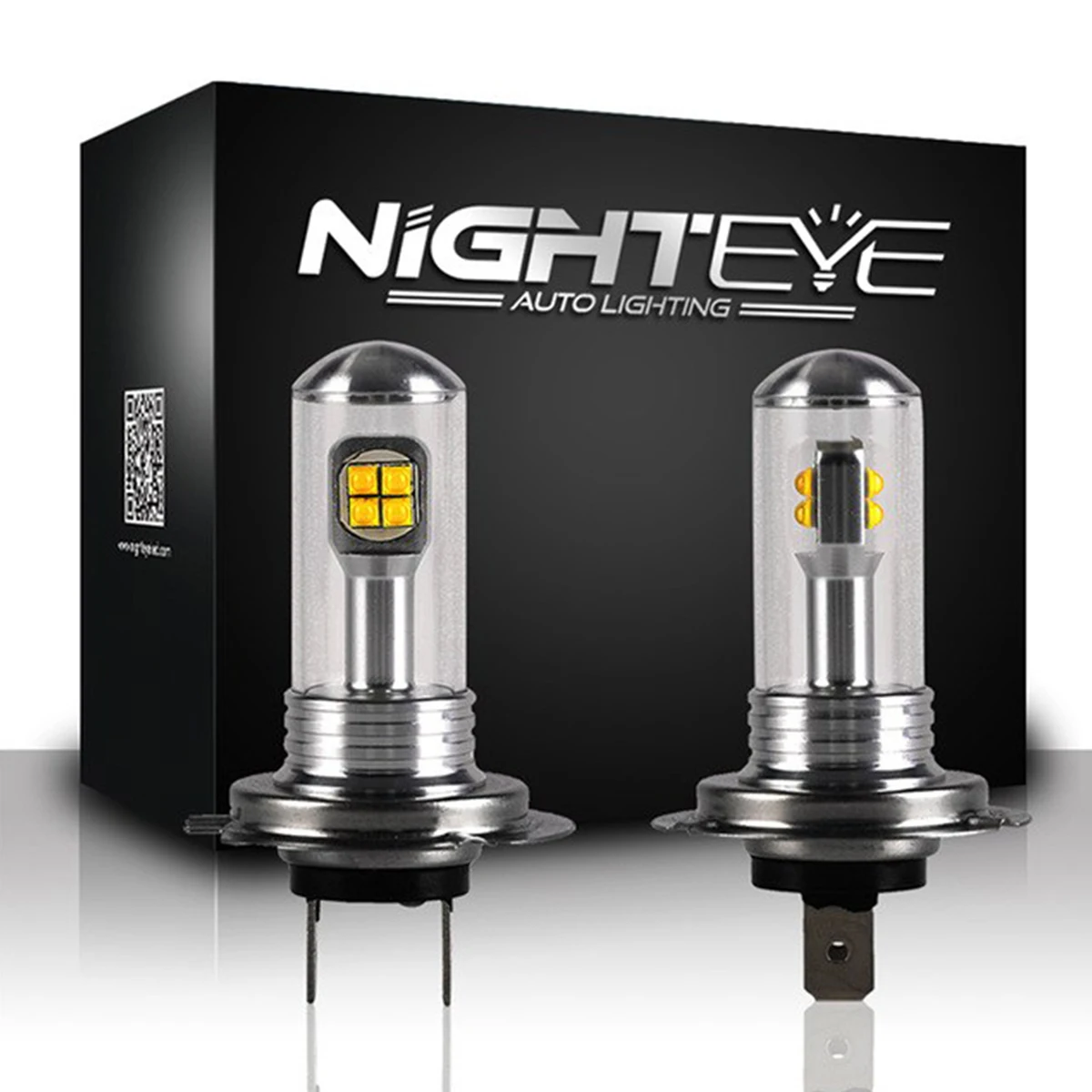 2 шт. Nighteye H1 H4 H7 9005 80 Вт Светодиодный фонарь 1500lm Противотуманные фары задние фары DRL фары