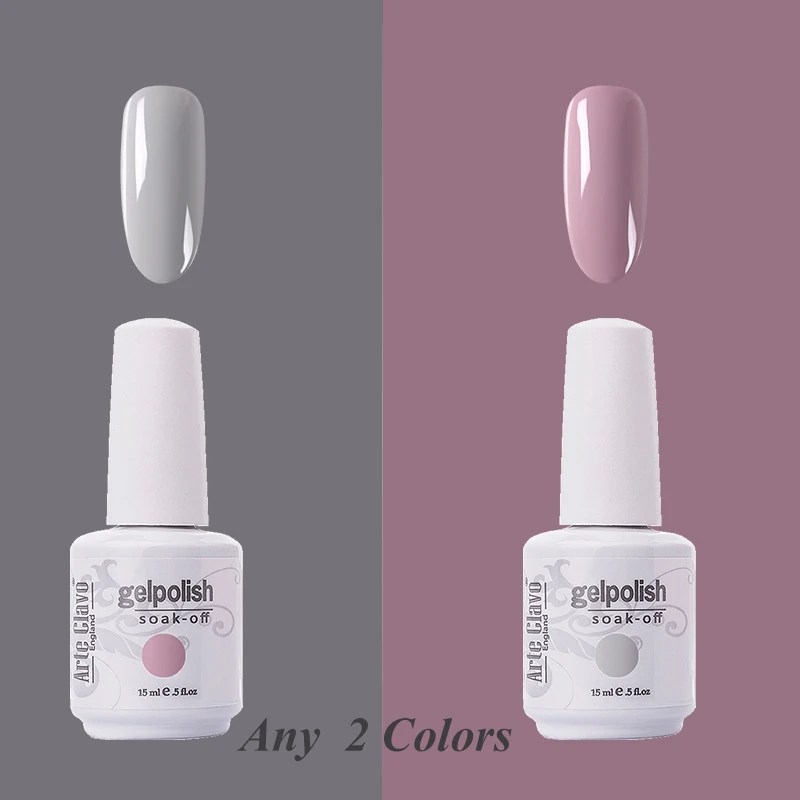 Any Two Color Arte Clavo, новинка 131, цвета, 15 мл, замачивается, блестящая краска, гель, УФ светодиодный гель, лак для ногтей, Гель-лак, набор для маникюра, Базовое покрытие - Цвет: Any Two Color