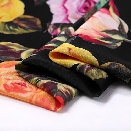 2017 spring and summer digital inkjet silk cloth clothing fabrics wholesale high quality free shipping the | Дом и сад