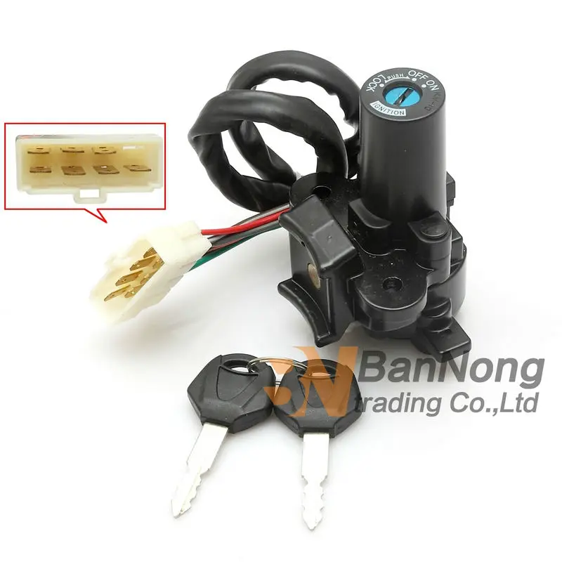 Бесплатная доставка мотоцикл Новый Замок зажигания и ключи для KAWASAKI EX250 NINJA 250R ZX250R