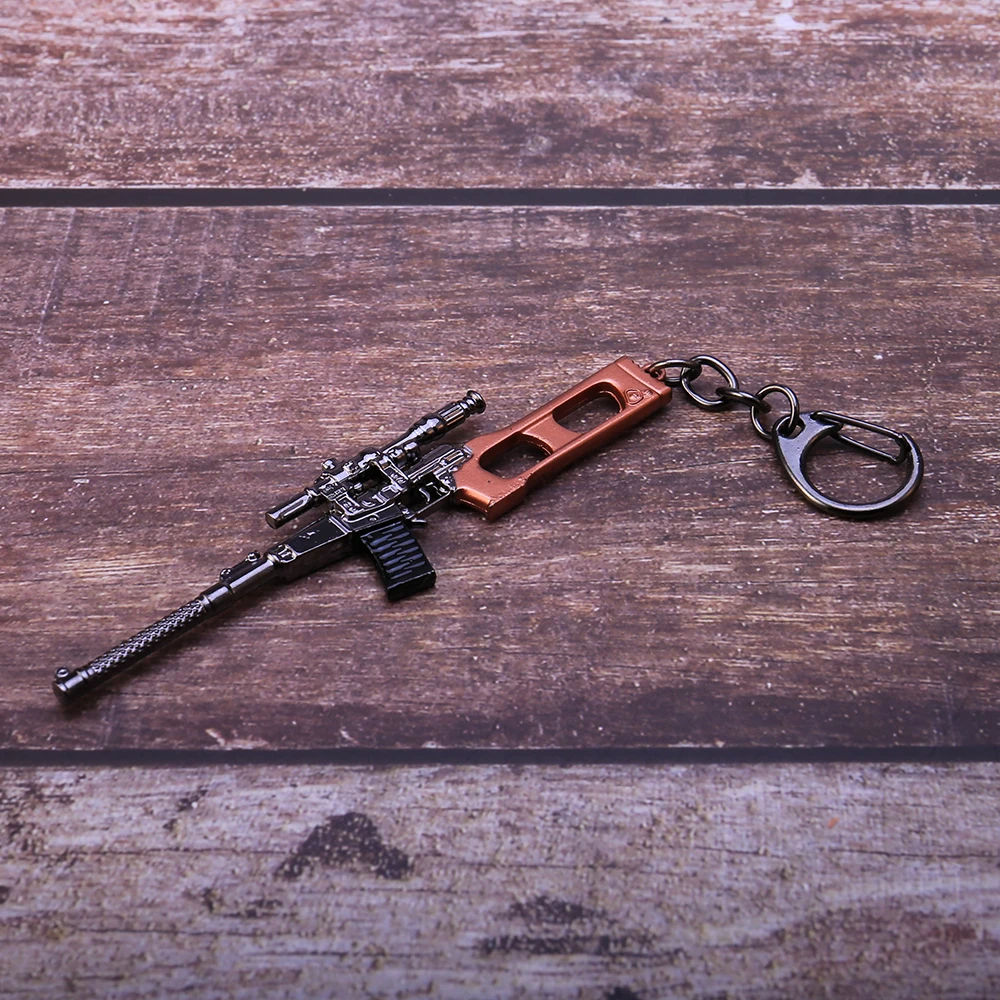 Набор брелков для ключей PUBG AWM S686 VSS подвеска в виде оружия брелок для ключей Ювелирная сумка на молнии Шарм llaveros игрушки для ключей для мужчин и мальчиков классный подарок