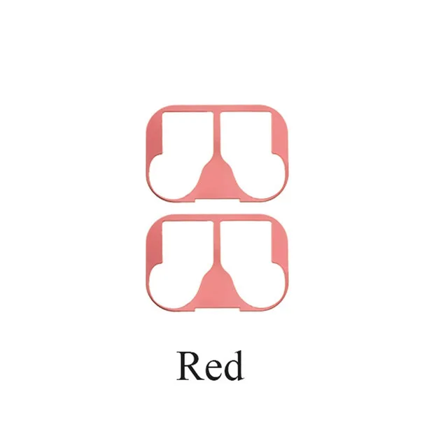 Красный Защита от пыли для Xiao mi Red mi Airdots Bluetooth наушники металлические для mi Air Dots беспроводные наушники зарядная коробка защита от пыли - Цвет: Красный