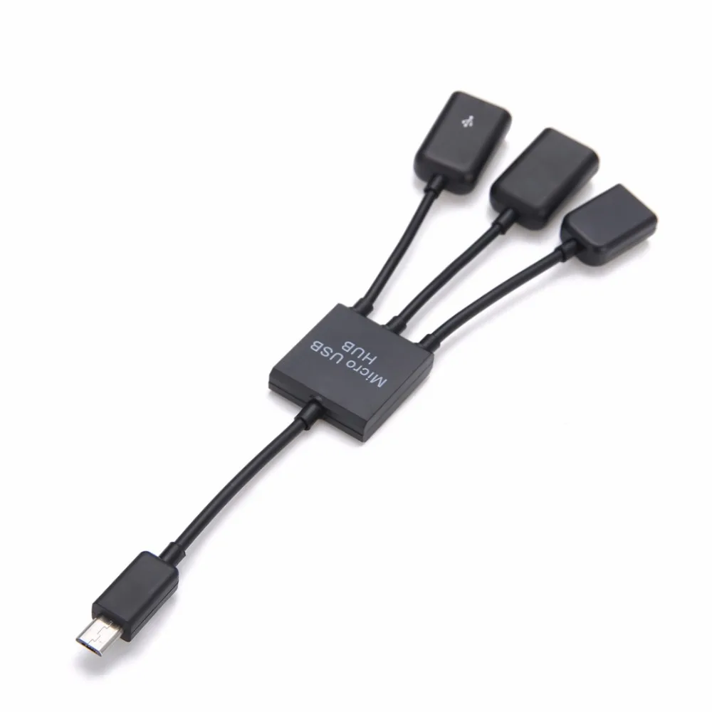 4 порта 3 в 1 Micro USB зарядка OTG концентратор кабель адаптер конвертер удлинитель для