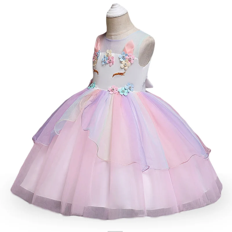 2020 свадебное платье детская одежда для девочек принцессы малышей костюм