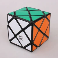 Black Бренд Dayan Four Dino Skew Magic Cube speed Puzzle 4-Axis 4-Rank Cubes Развивающие игрушки для детей - Цвет: Black