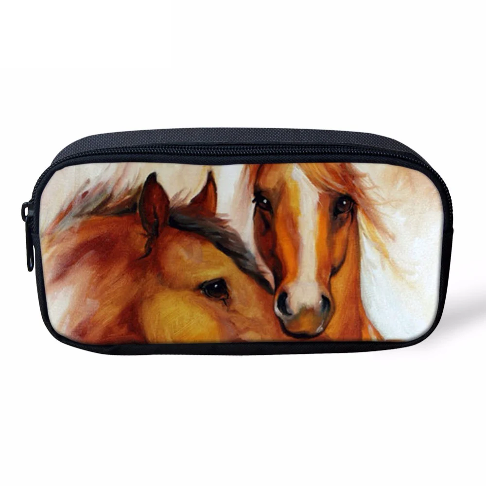 Бесшумный дизайн красивый декор с изображением лошади женский косметический