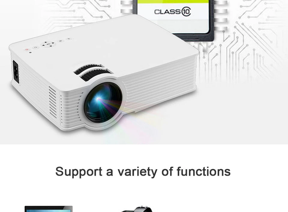 Poner Saund GP-9 мини светодиодный проектор 3D мультимедийный проектор Full HD домашний кинотеатр проектор видео Портативный кинотеатр proyector GP9