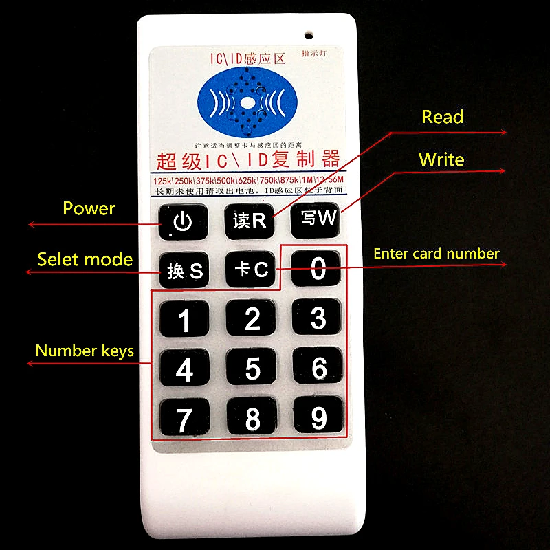 125 кГц 13 56 МГц RFID копировальный аппарат IC/ID считыватель для EM4305 T5577 UID сменная S50