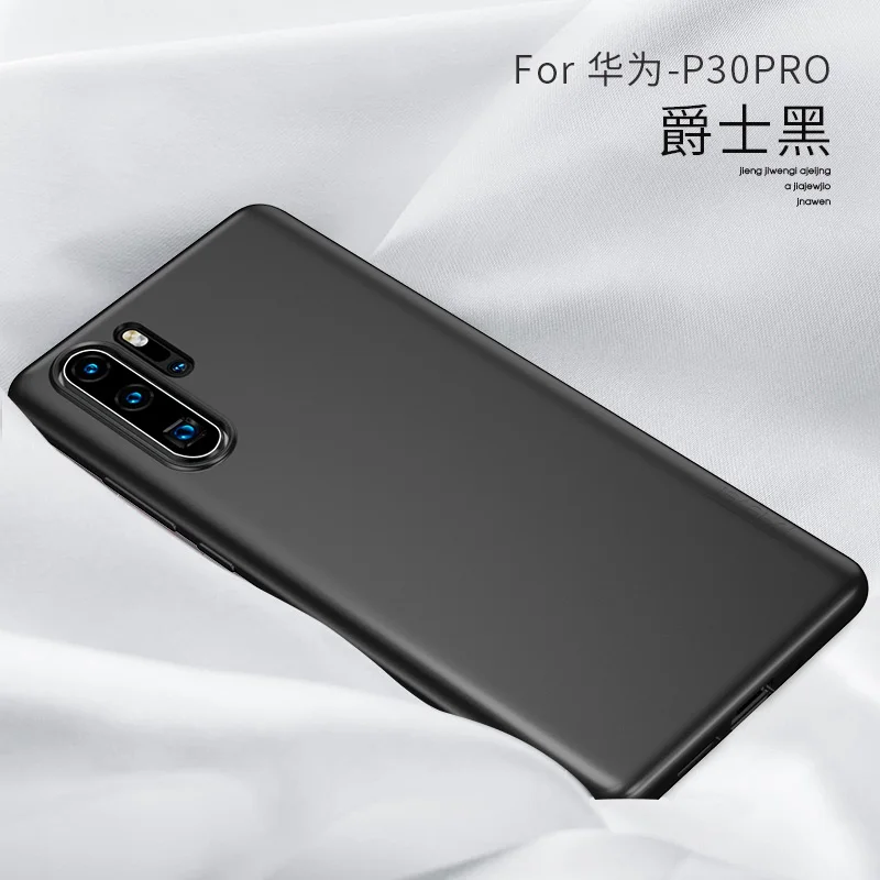 Мягкий силиконовый чехол X-Level для huawei P30 Pro Lite X Level Ультратонкий матовый защитный чехол из ТПУ - Цвет: Black