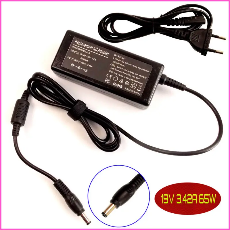 

19V 3.42A Laptop Ac POWER Adapter Charger For Toshiba Satellite PA3717U-1ACA PA-1750-24 PA-1650-01 L670 L675 L675D-S7052