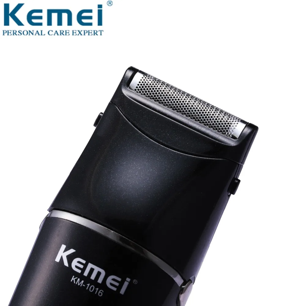 Kemei KM-1016 перезаряжаемая машинка для стрижки волос Электрический триммер для волос для мужчин Быстрая зарядка бритва моющаяся возвратно-поступательная электрическая бритва