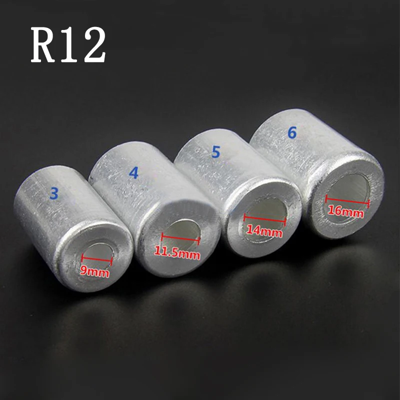 For Car A/C Air Conditioning Standard/Reduced Barrier Refrigerant Hose Aluminum Crimp Ferrule 3/8'' 1/2'' 5/8'' 3/4''