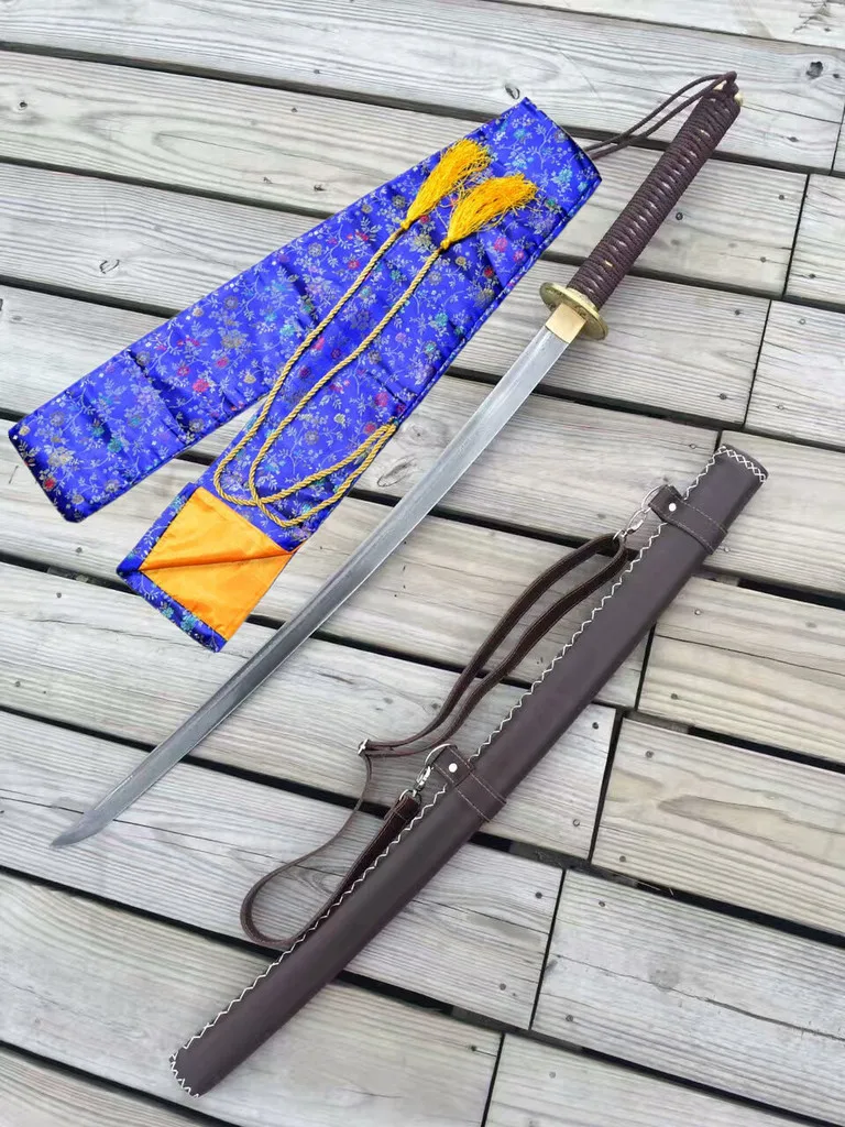 Японский самурайский катана ручной работы высокое качество дамасский меч со