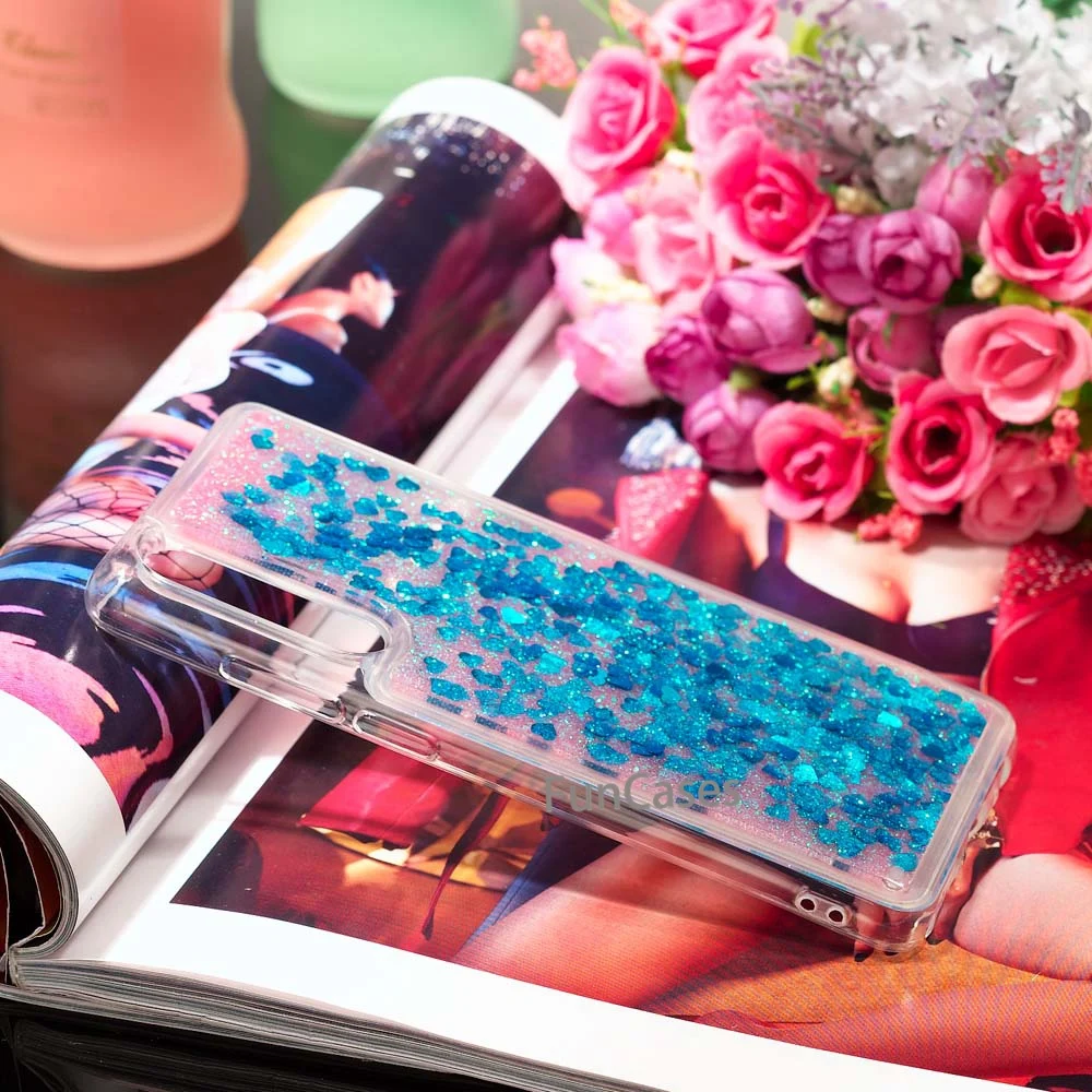 Bling Quicksand Liquid для Huawei P30 мягкие чехлы Фламинго Единорог динамический Прозрачный
