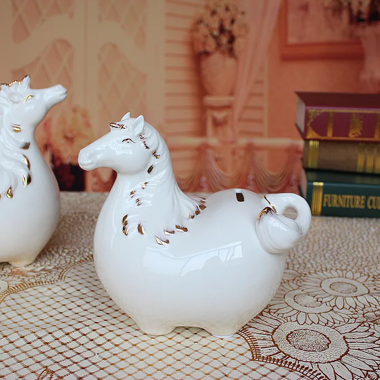 Абстрактные милые идеи подарка для лошади Копилка Керамические ремесла