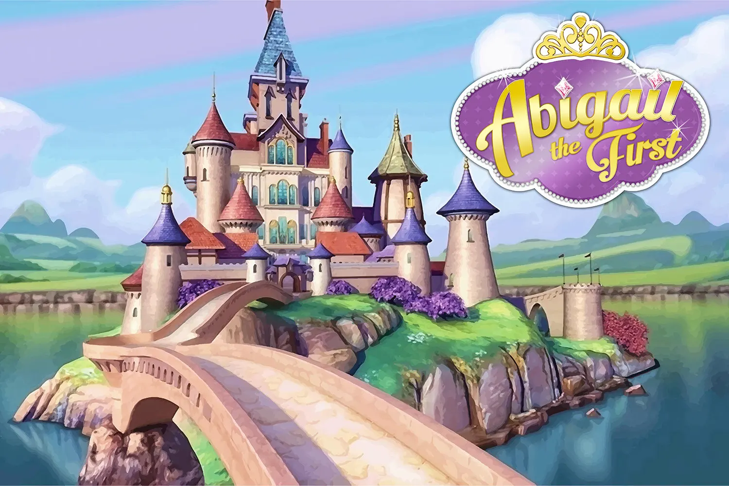 

custom princess castle first birthday photo backdrop High quality Computer print party backgrounds