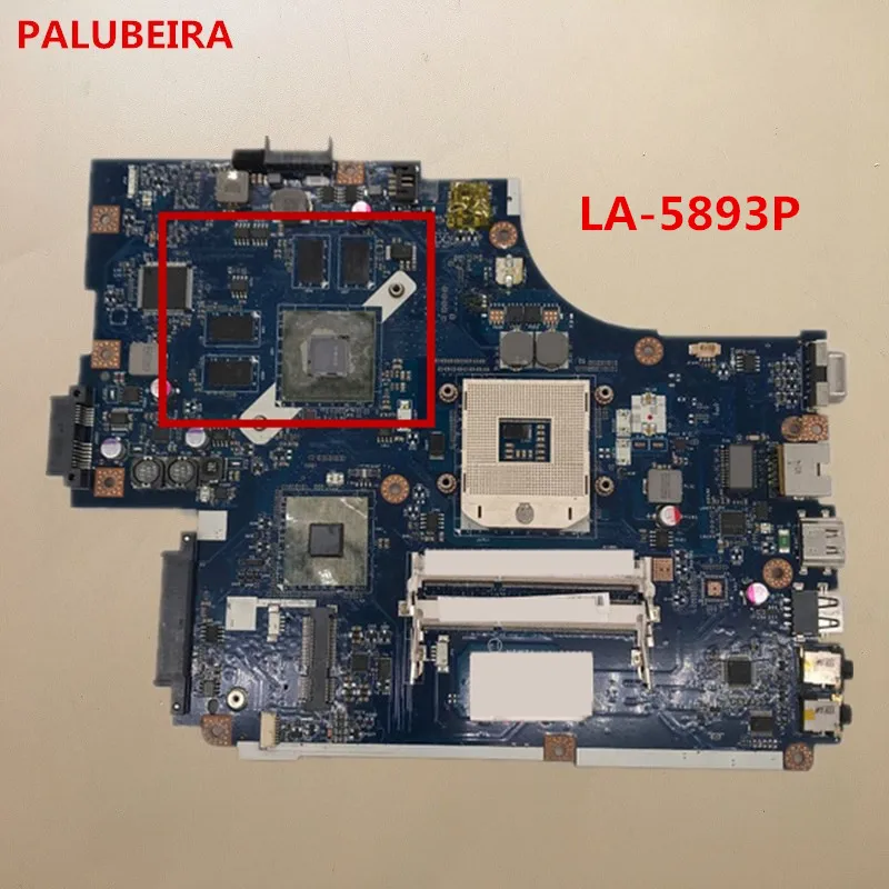 PALUBEIRA Высококачественная материнская плата для ноутбука ACER Aspire LA-5893P 5742 DDR3 полностью протестирована