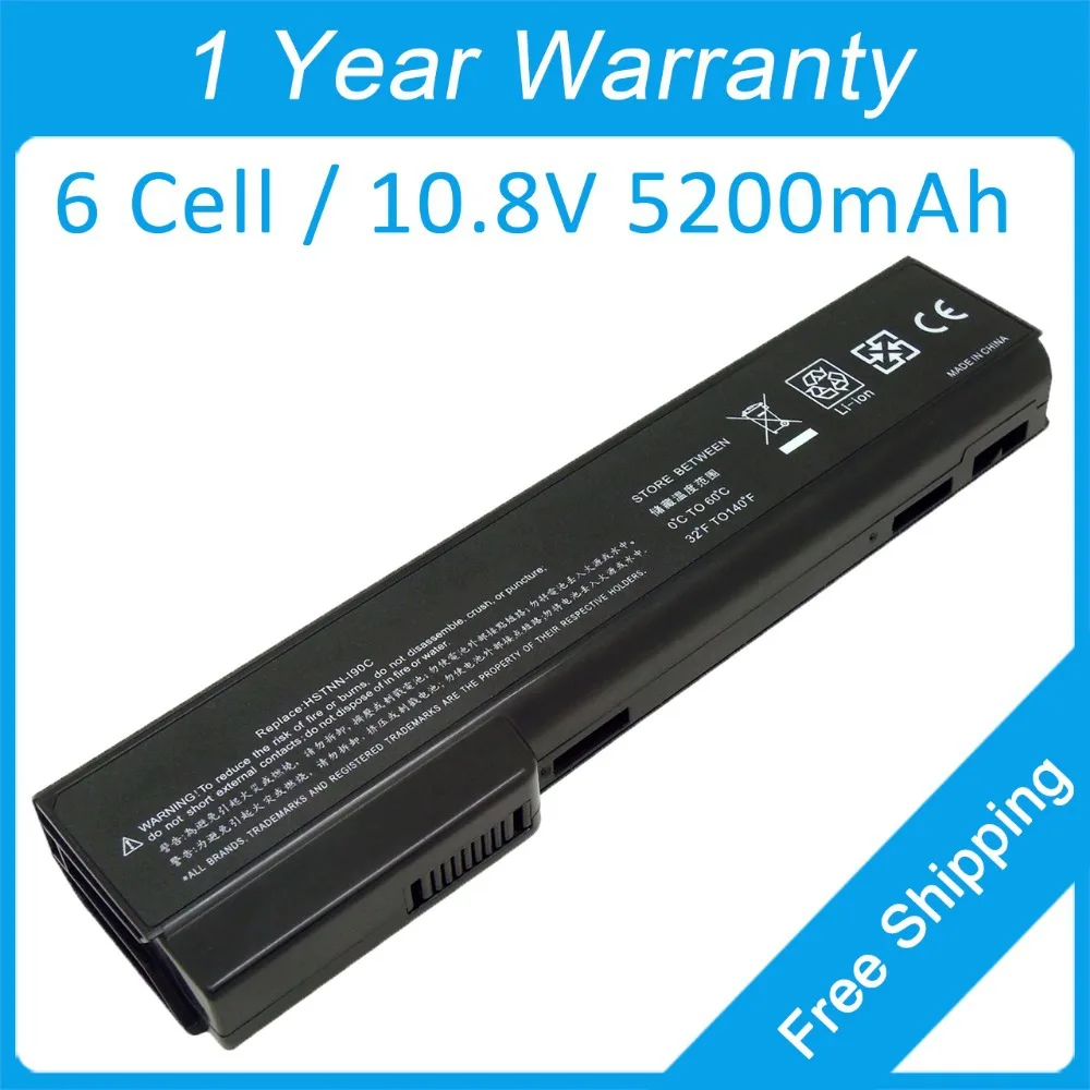 6 ячеек батареи ноутбука для hp EliteBook 8460p 6360b 6565b 628666-001 628670-001 HSTNN-CB2F HSTNN-DB2H HSTNN-F08C HSTNN-F11C