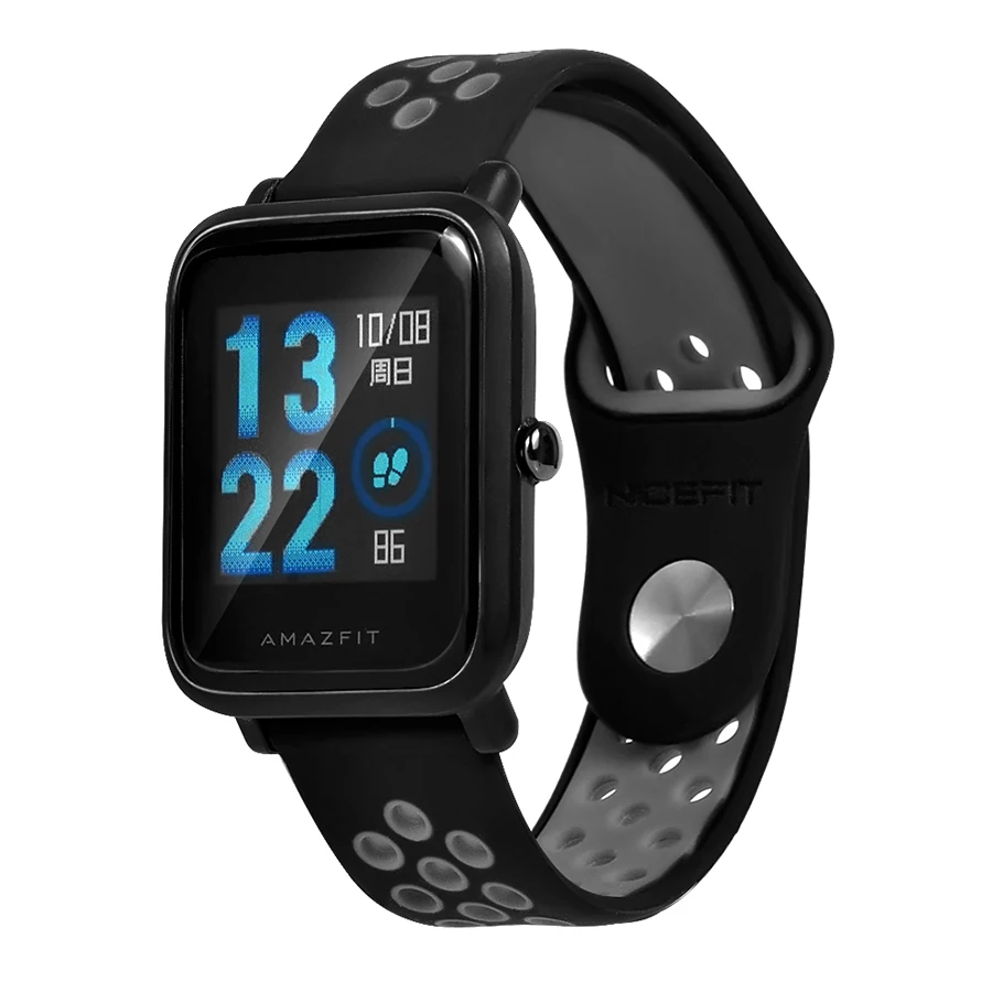 Ремешок силиконовый для Xiaomi Huami Amazfit Bip браслет Bit 20 мм | Электроника