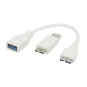 Белый микро USB 3 0 OTG Хост-кабель для флэш-диска и SSD с белым адаптером | Компьютеры