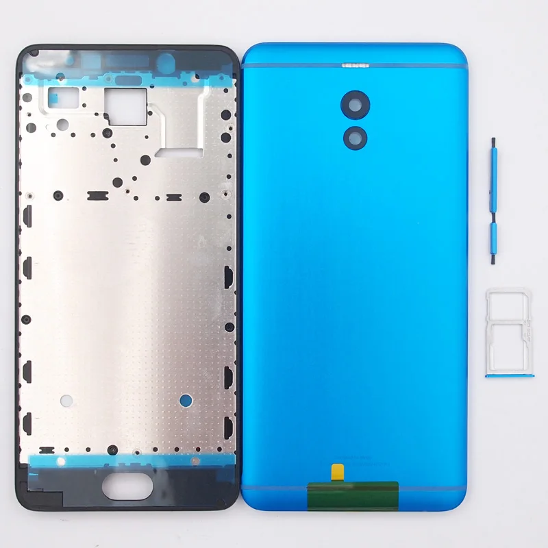 BaanSam Новая передняя рамка батарейный задний чехол для Meizu M6 Note 5,5 дюймов с кнопками громкости питания+ лоток для sim-карты