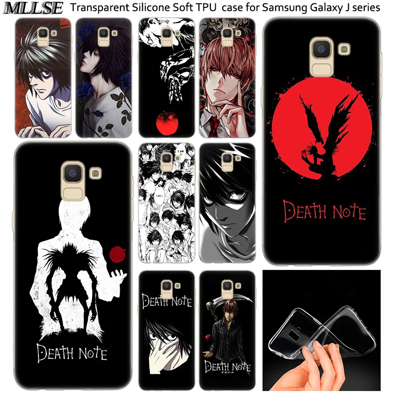 Мягкий силиконовый чехол с аниме Death Note для Samsung Galaxy J2Pro J4 J6 J8 2018 J3 J5 J7 2016 2017EU Prime CORE