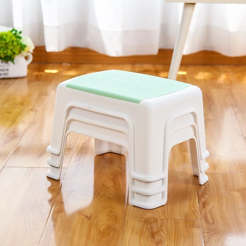 Детский пластиковый табурет для дома простая Толстая маленькая скамейка | Мебель