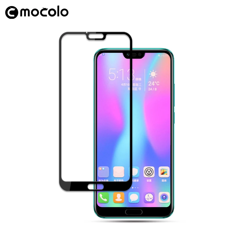 Для huawei Honor 10, защита экрана,, Mocolo, полное покрытие, 9 H, 2.5D, закаленное стекло, пленка для huawei Honor 10, защита экрана