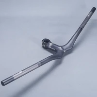 tomtou full 3k carbon fiber mountain bicycle rise handlebar integrated handlebars with stem mtb bike bars parts fork 28 6mm