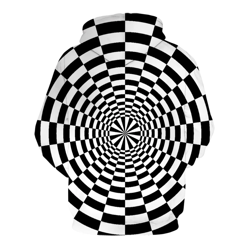 2019 Бесплатная доставка черно-белая Геометрическая Vertigo гипнотическая печать