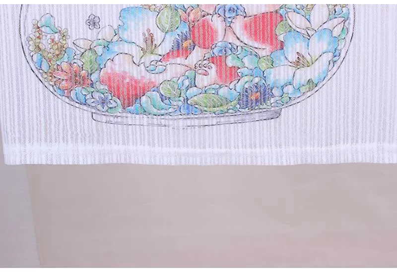 Flower Cute Cat print women summer tees The Western fashion design girls t shirts 2016 new arrival fabric top | Женская одежда