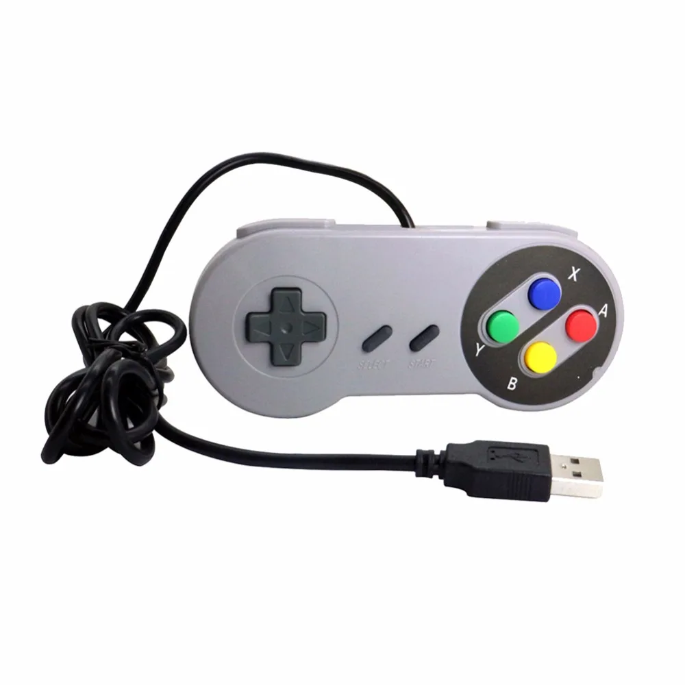 Ручка в стиле ретро геймпад проводной USB контроллер игровой джойстик для Nintendo SNES