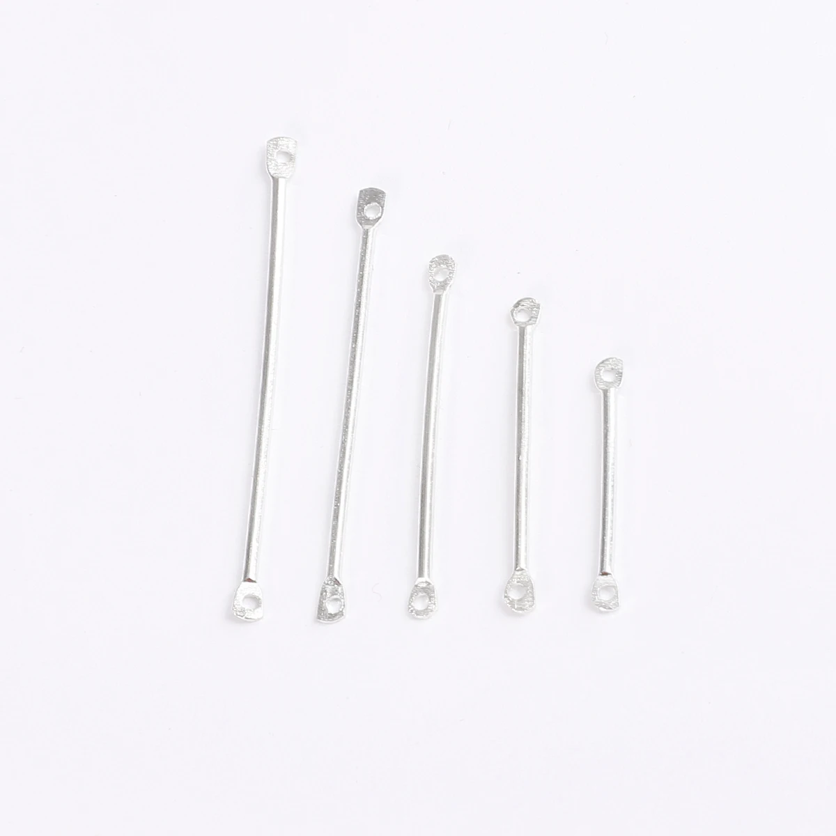 50 шт./лот высококачественные железные Золотые/Родиевые двойные цилиндрические